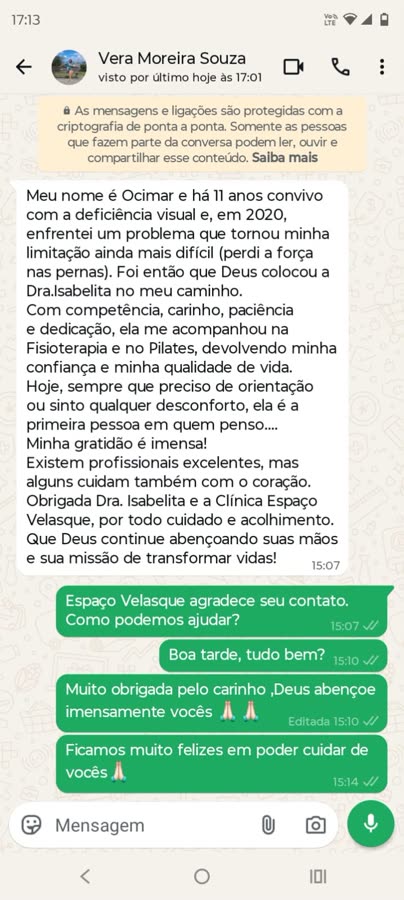 Depoimento de paciente do Espaço Velasque